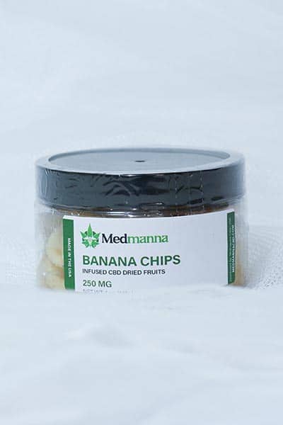 CBD infused Dried Fruit - Banana Chips 250mg